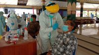 Rapid test antigen massal untuk tracing kontak Bupati Sleman, Jumat (22/1/2021). dok. Humas Pemkab Sleman