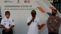 Pencanangan Stasiun Tugu Yogyakarta jadi kawasan wajib vaksin Covid-19 (dok. PT KAI Daop 6)