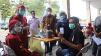 Vaksinasi pelaku wisata di Sleman (dok. Humas Pemkab Sleman)